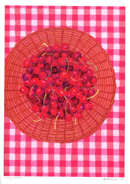 cherry harvest - art print