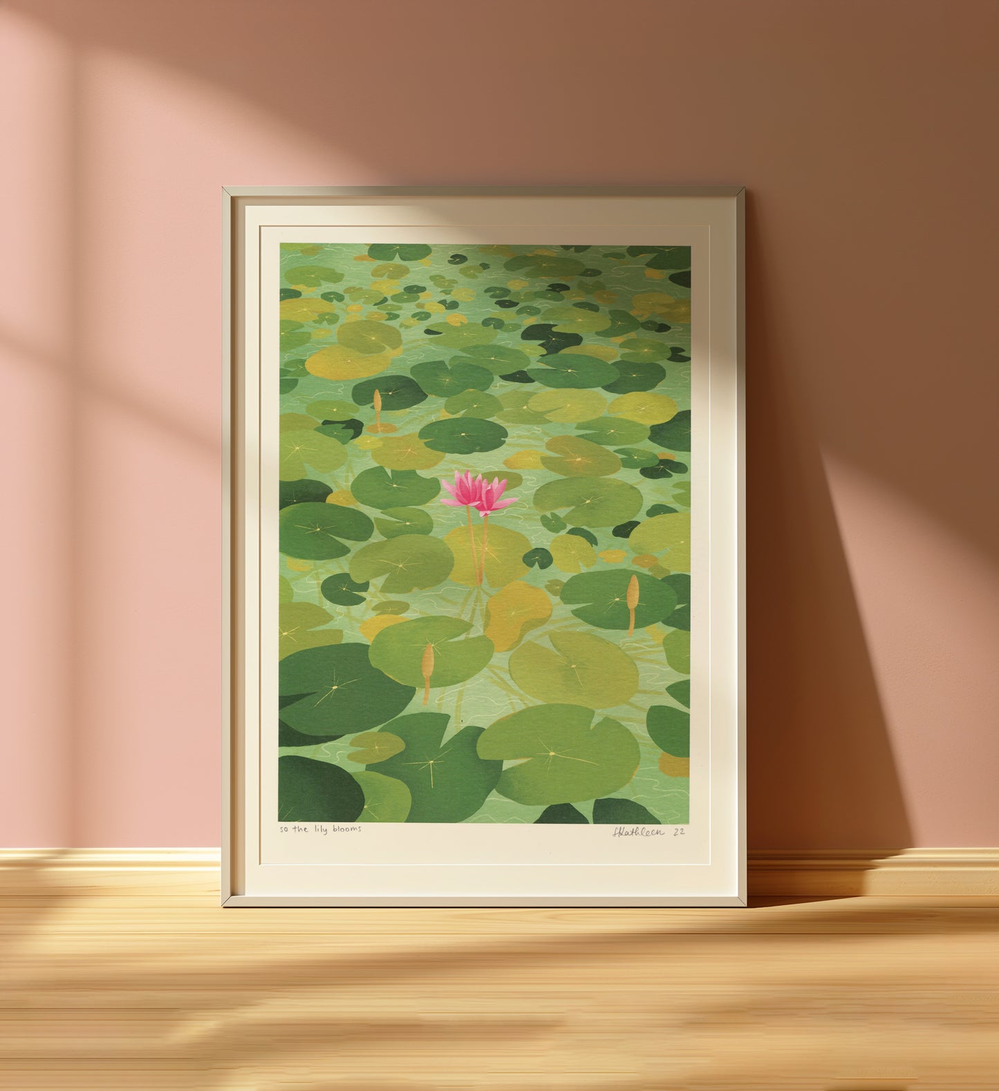 so the lily blooms - art print