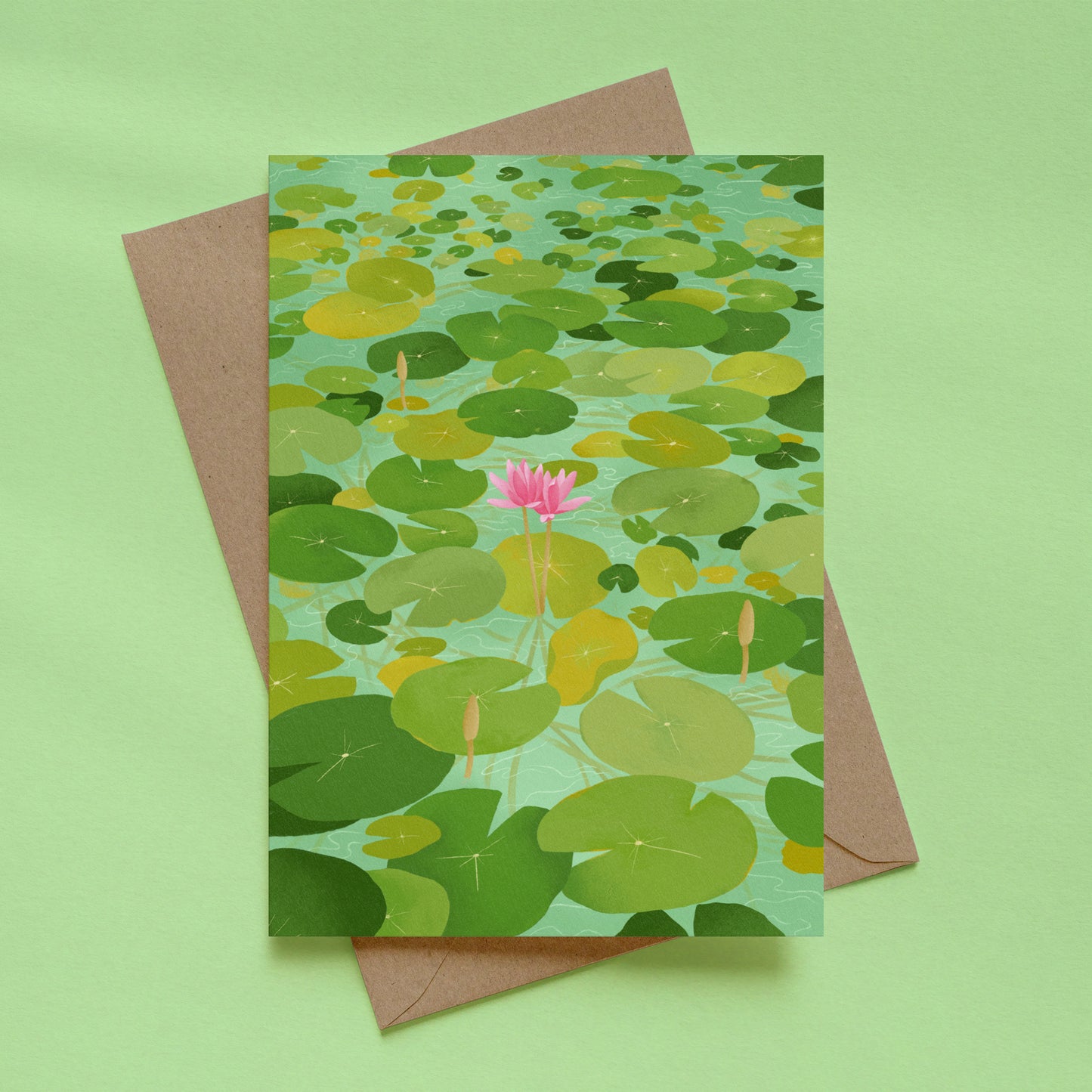 greeting card - so the lily blooms