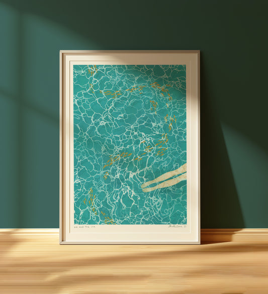 me and the sea - art print