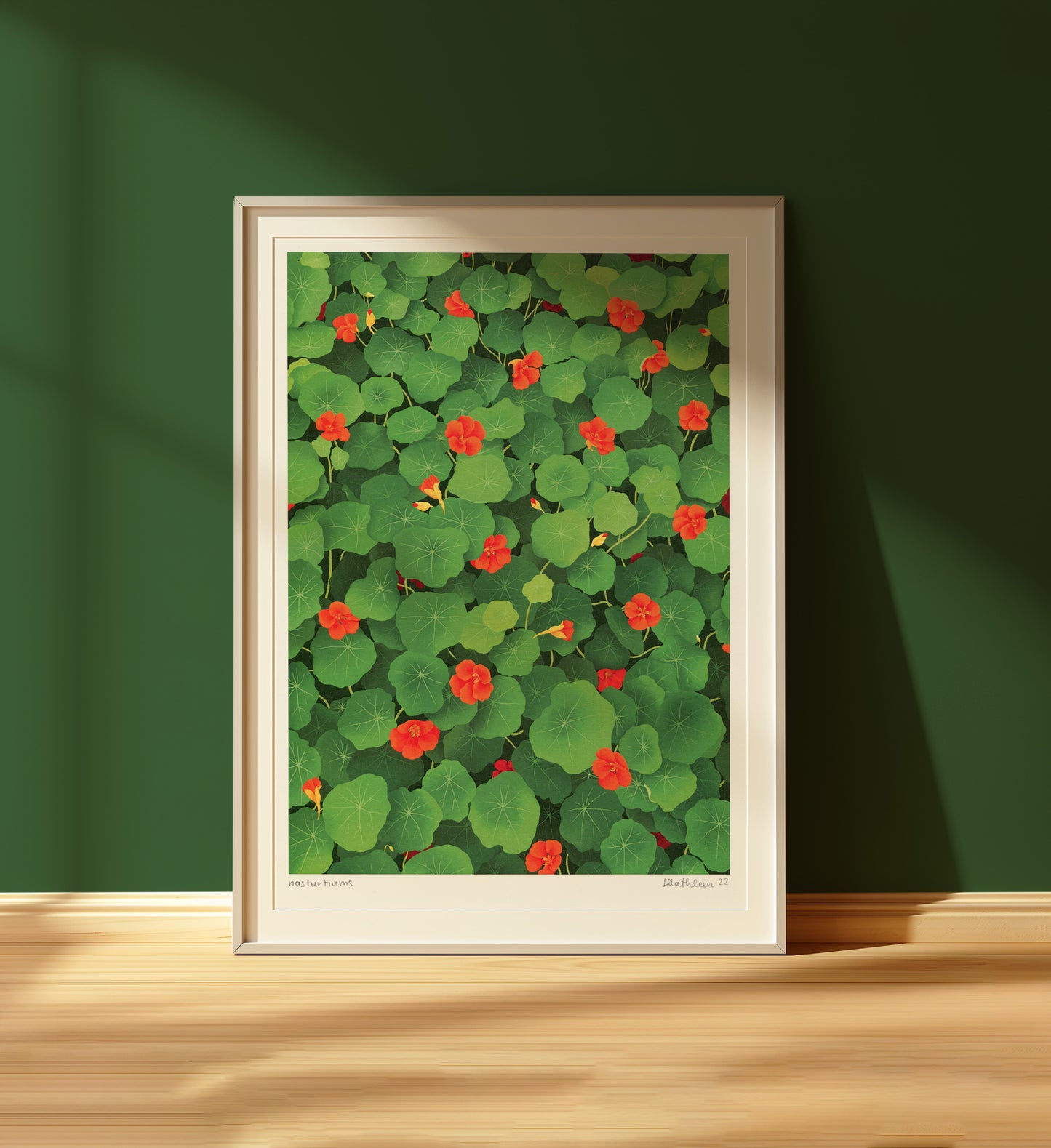 nasturtiums - art print