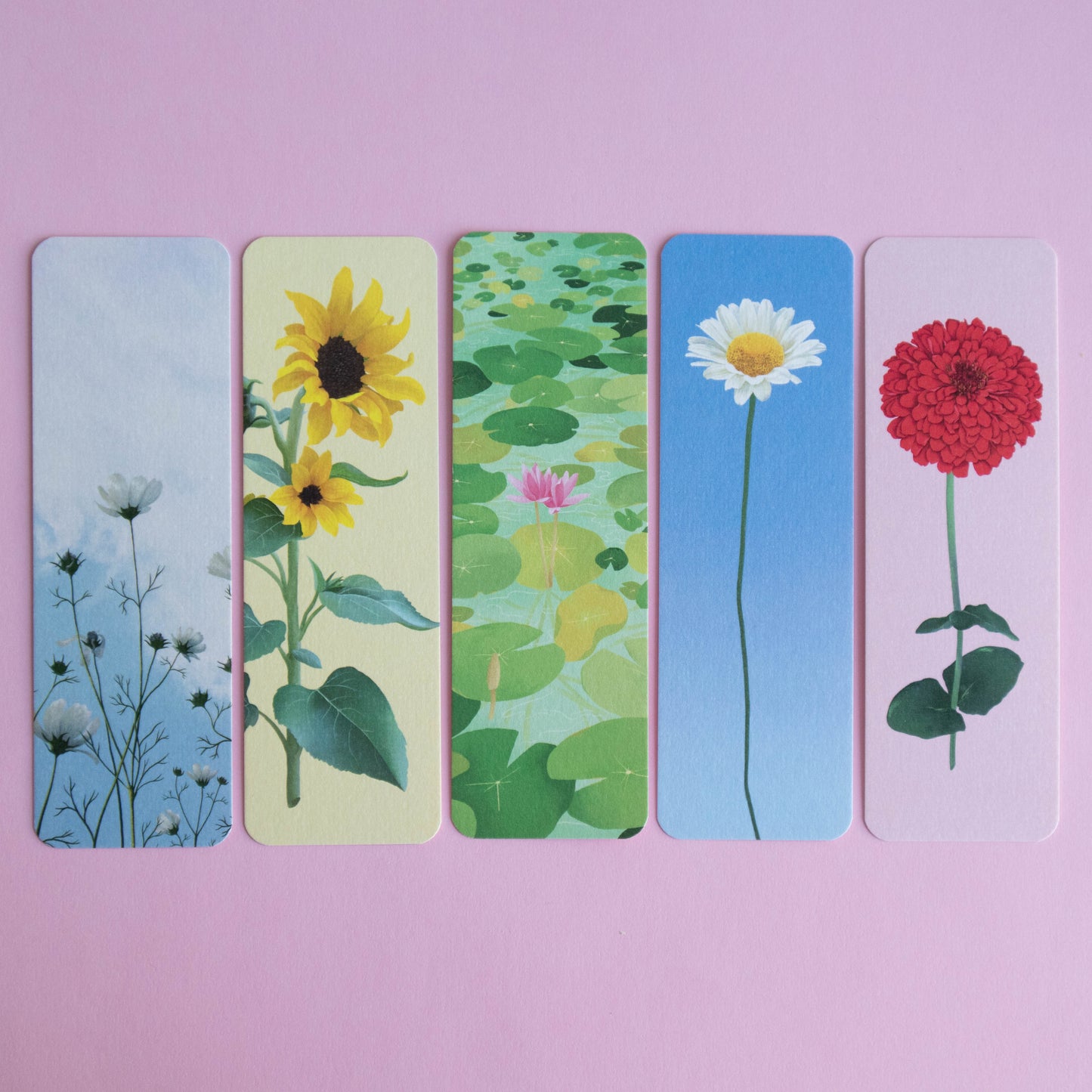 bookmark 5 pack - bloom