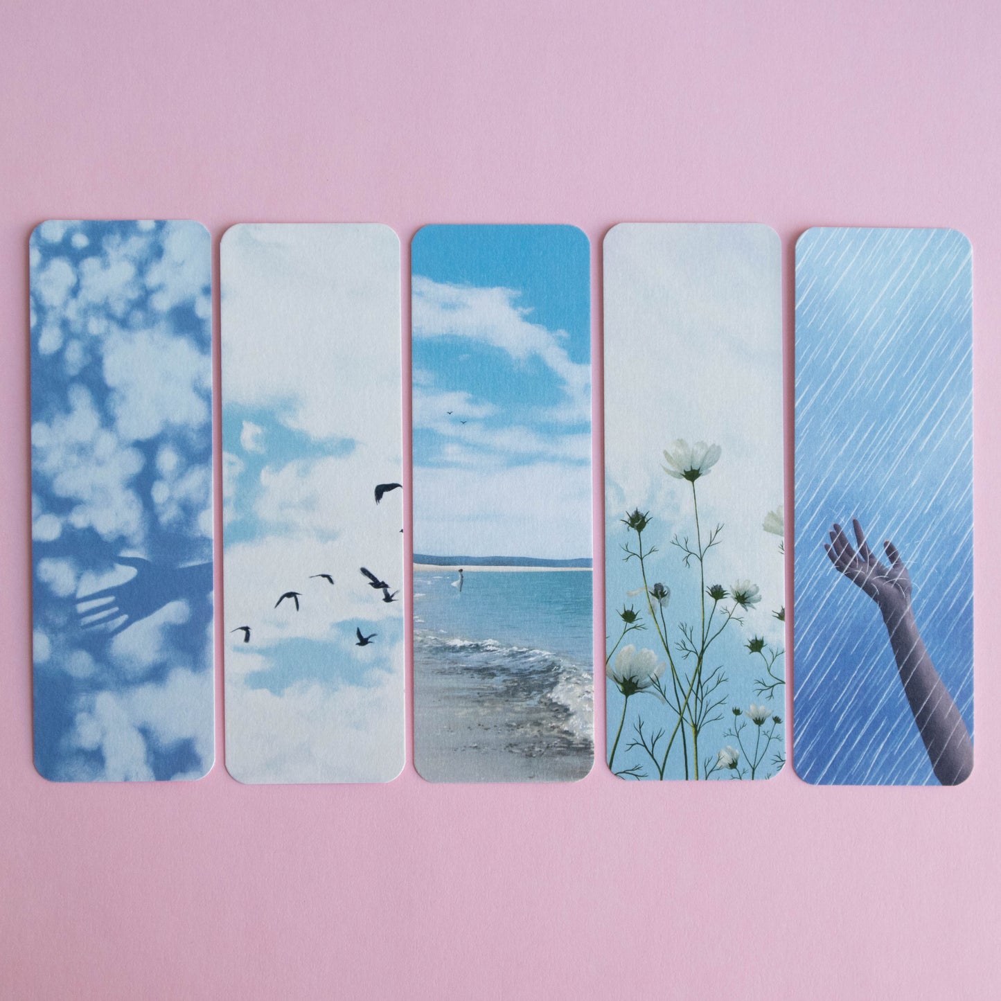 bookmark 5 pack - blue serenity