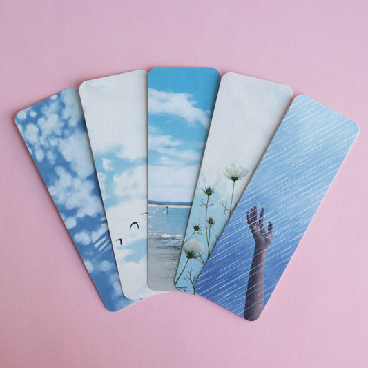 bookmark 5 pack - blue serenity