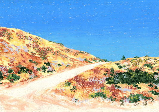 oil pastel landscape #1 - original