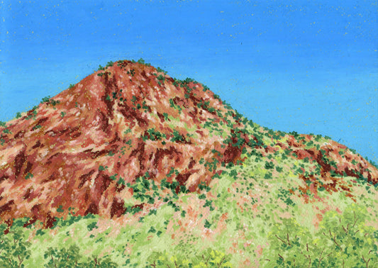 oil pastel landscape #3 - original