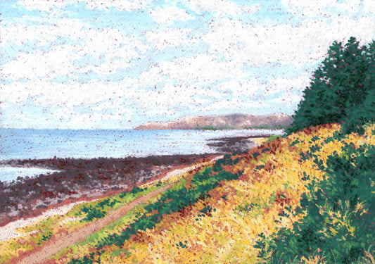 oil pastel landscape #9 - original