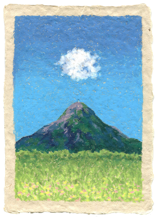 oil pastel mini #3 - framed original