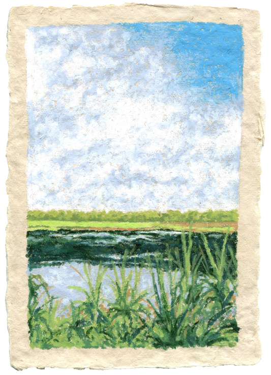 oil pastel mini #7 - original