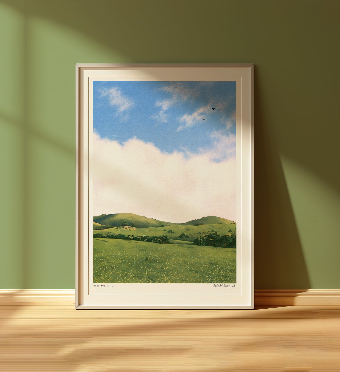 over the hills - art print