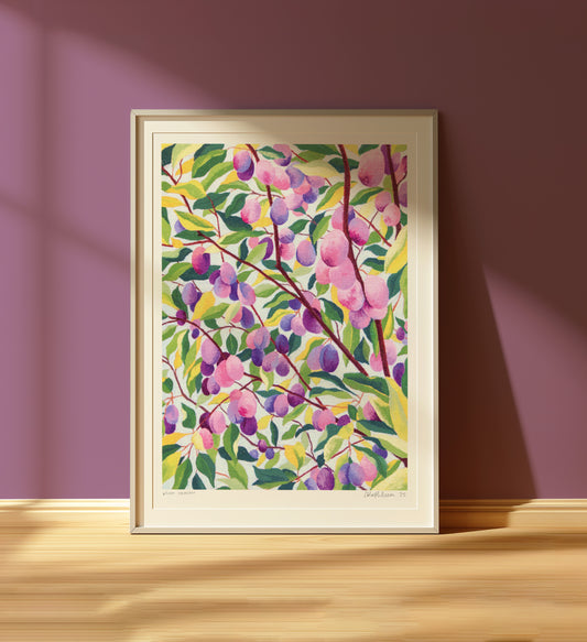 plum season - art print