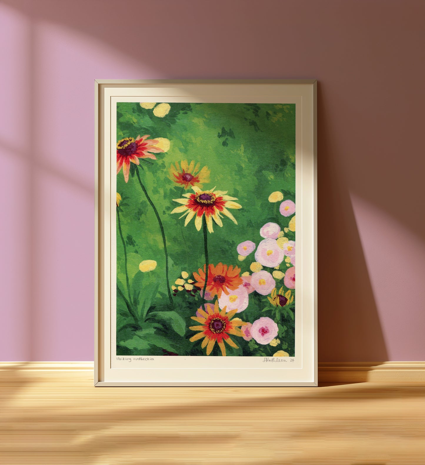 striking rudbeckia - art print