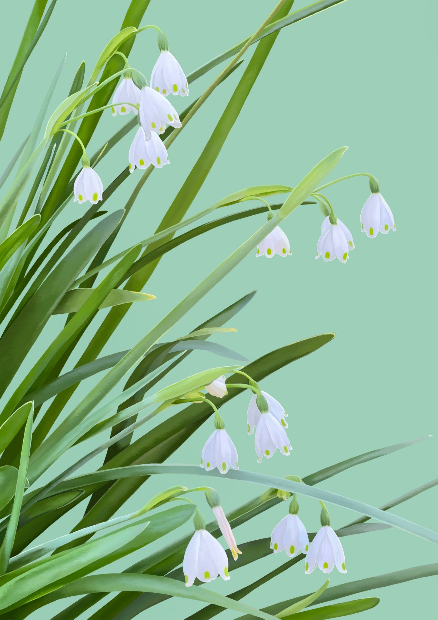 garden snowflakes - art print