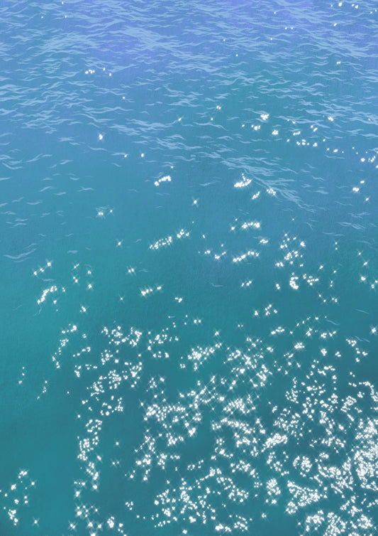 sparkling waters - art print