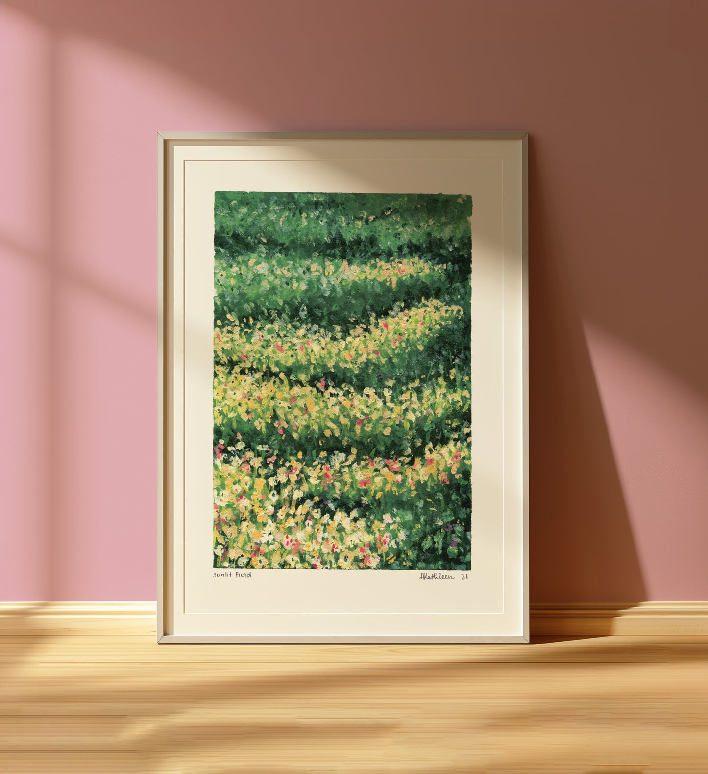 sunlit field - art print