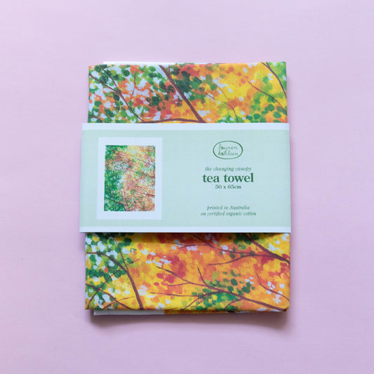 organic cotton tea towel - the changing canopy