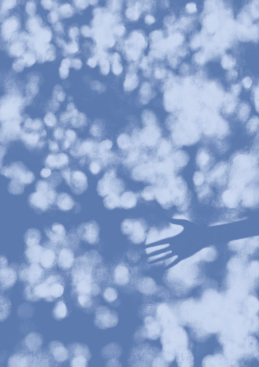 through the leaves - art print