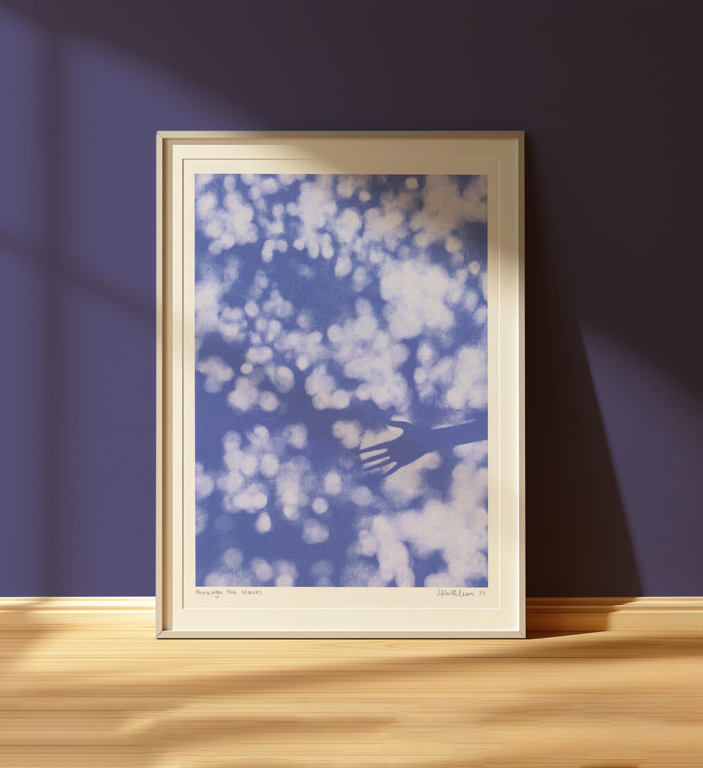 through the leaves - art print