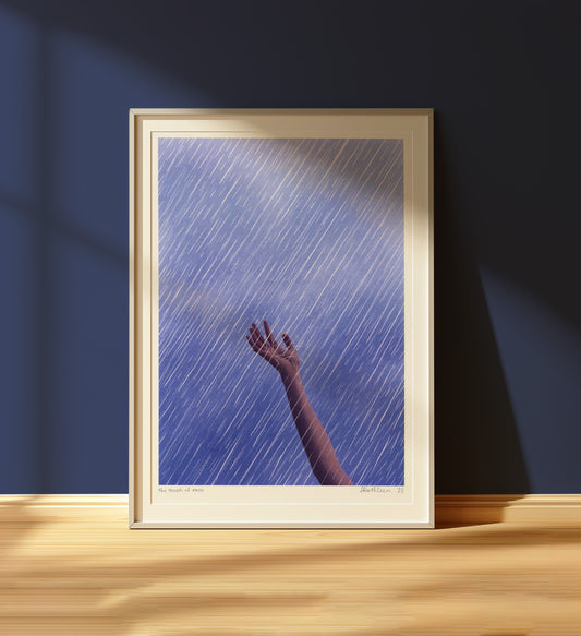 the touch of rain - art print