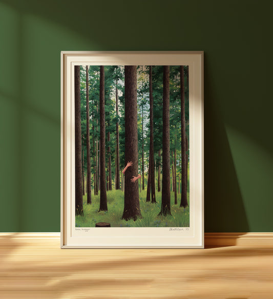 tree hugger - art print