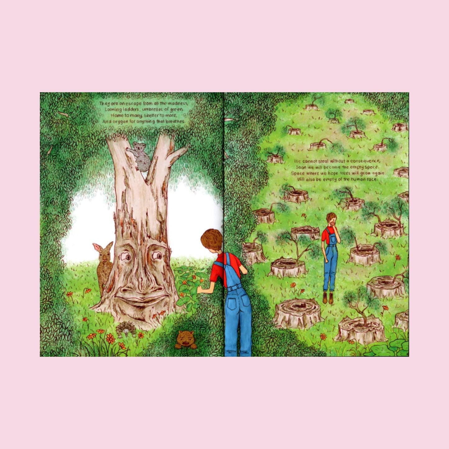 things the trees told me - illustrated zine