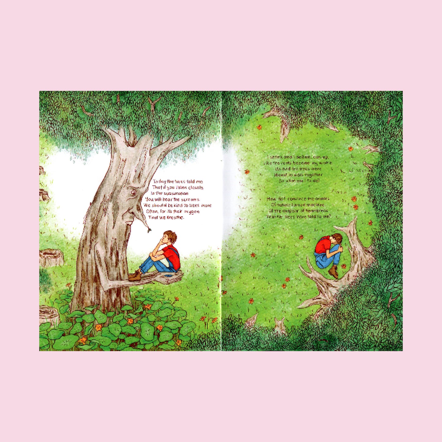 things the trees told me - illustrated zine