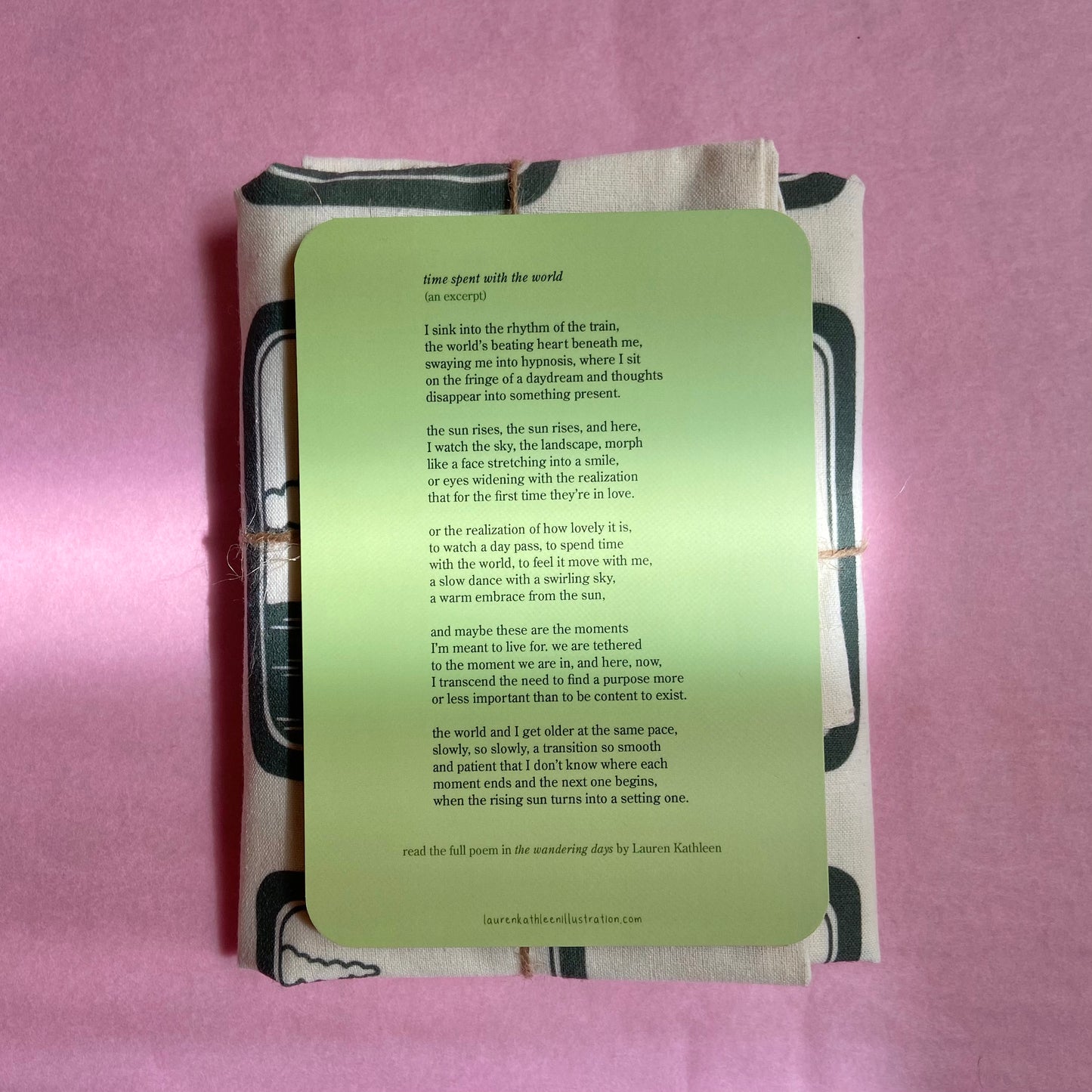 the wandering days - time with the world tote bag