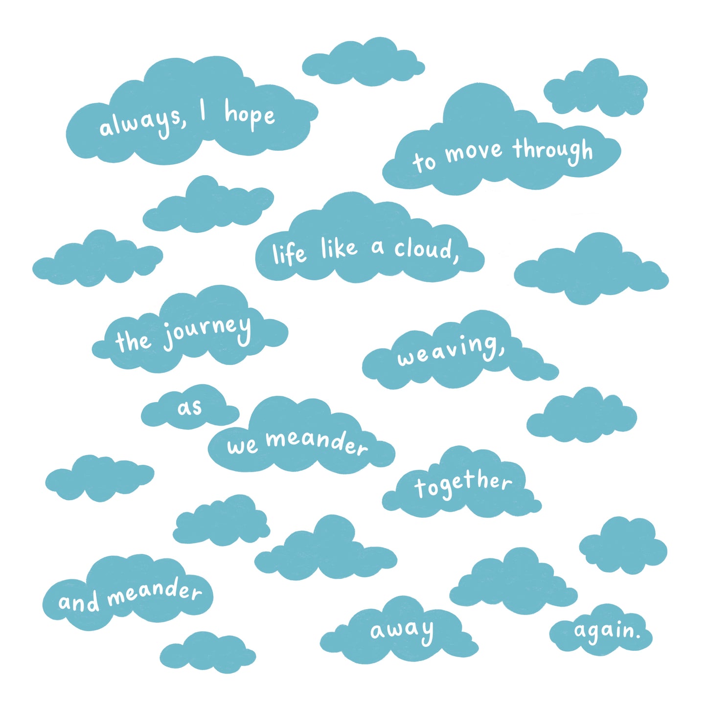 the wandering days - meander tote bag