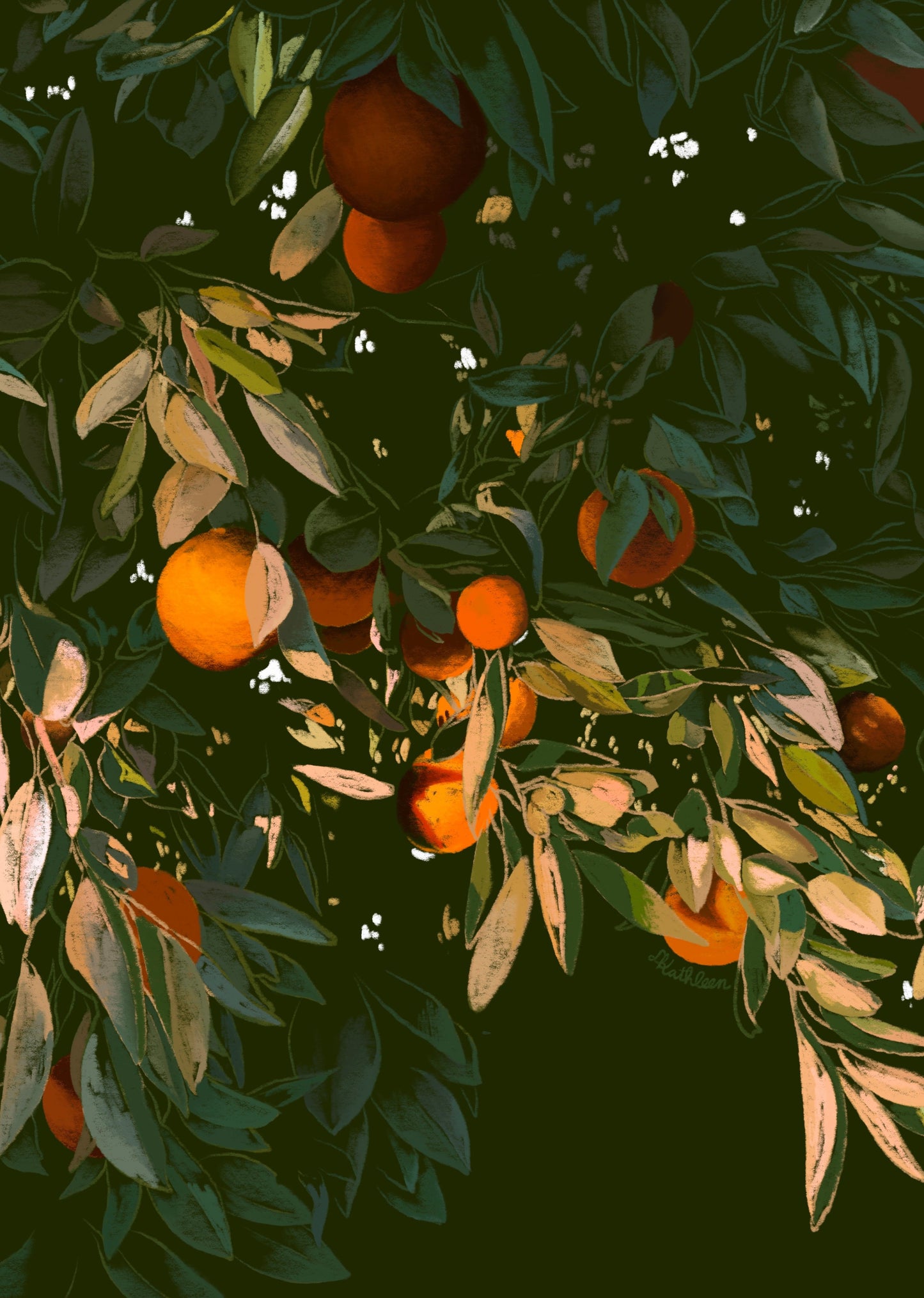 tangelo tree - art print