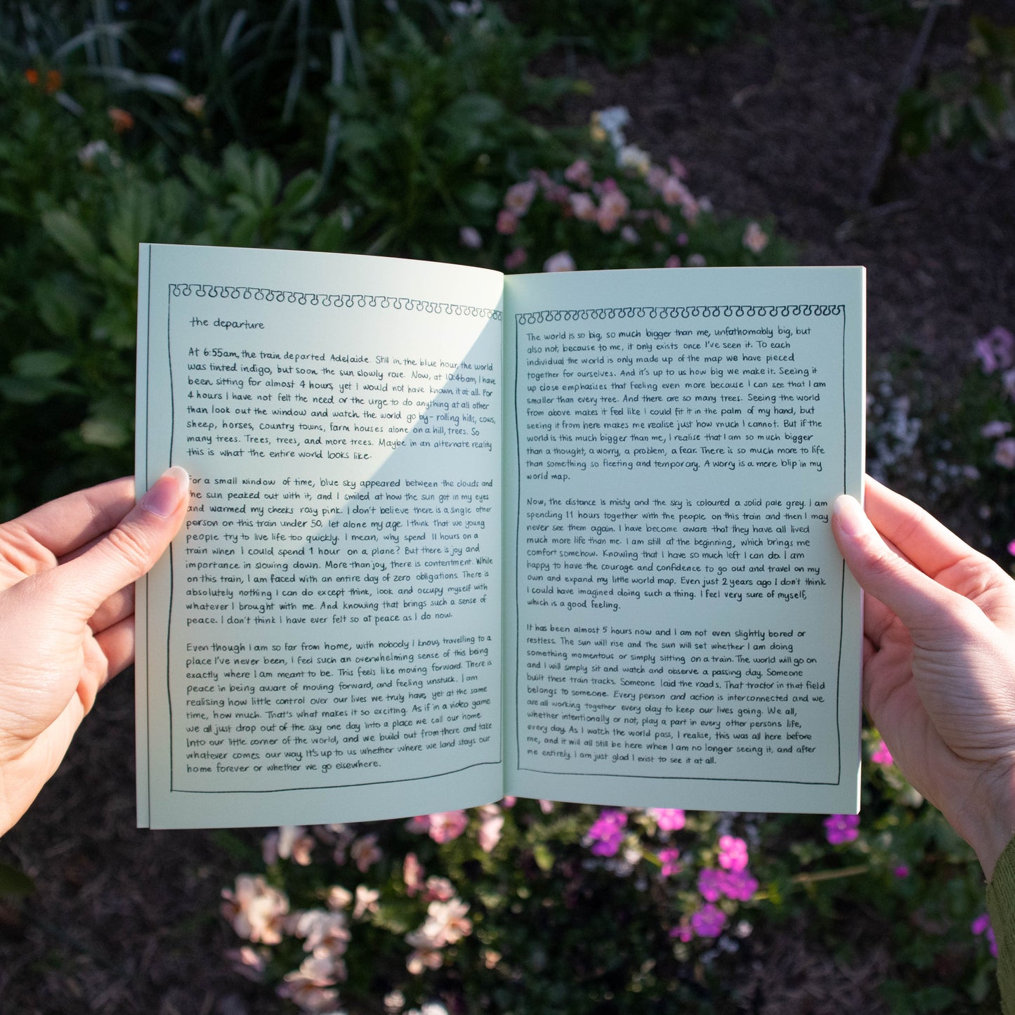 the world is so much bigger than me - photo zine