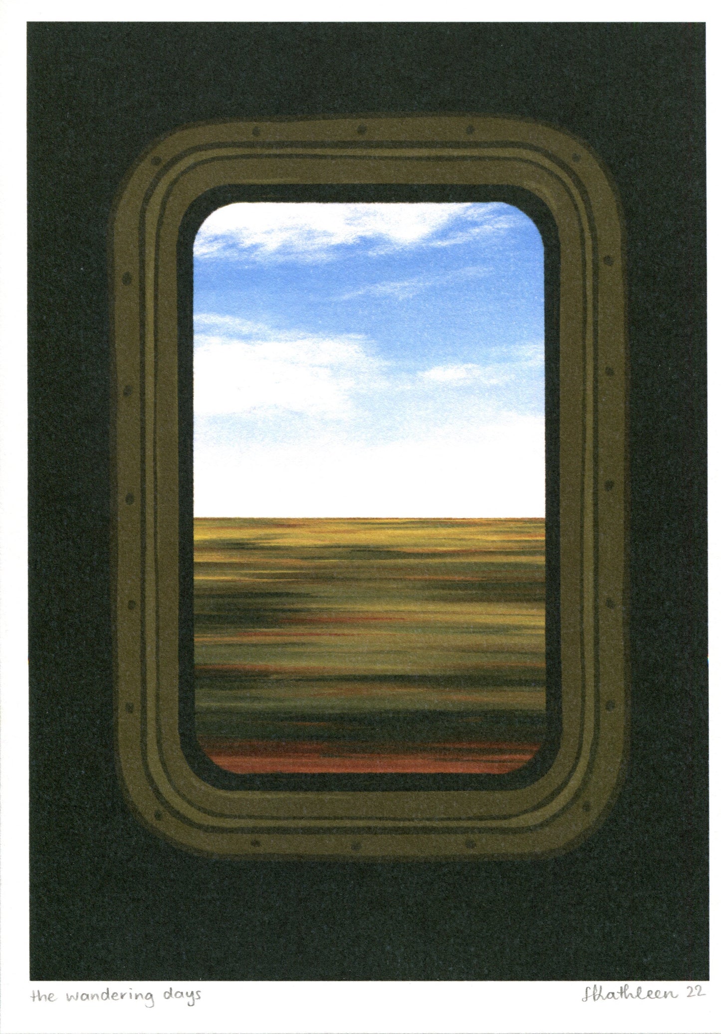 the wandering days - art print