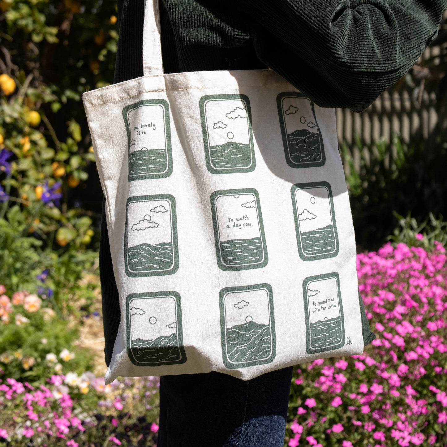the wandering days - time with the world tote bag