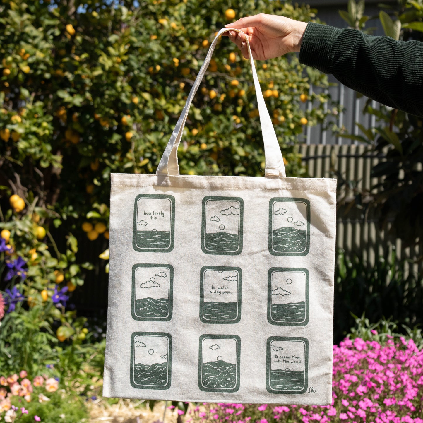 the wandering days - time with the world tote bag