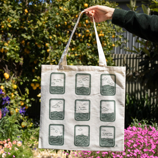 the wandering days - time with the world tote bag