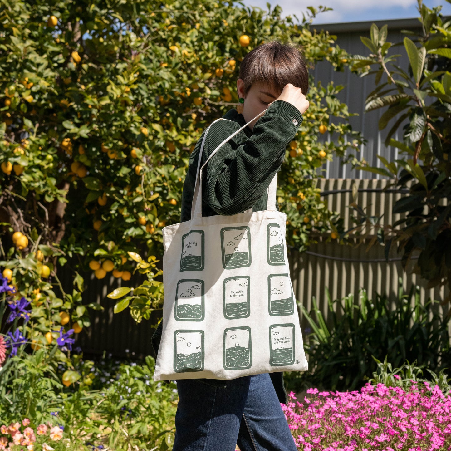 the wandering days - time with the world tote bag