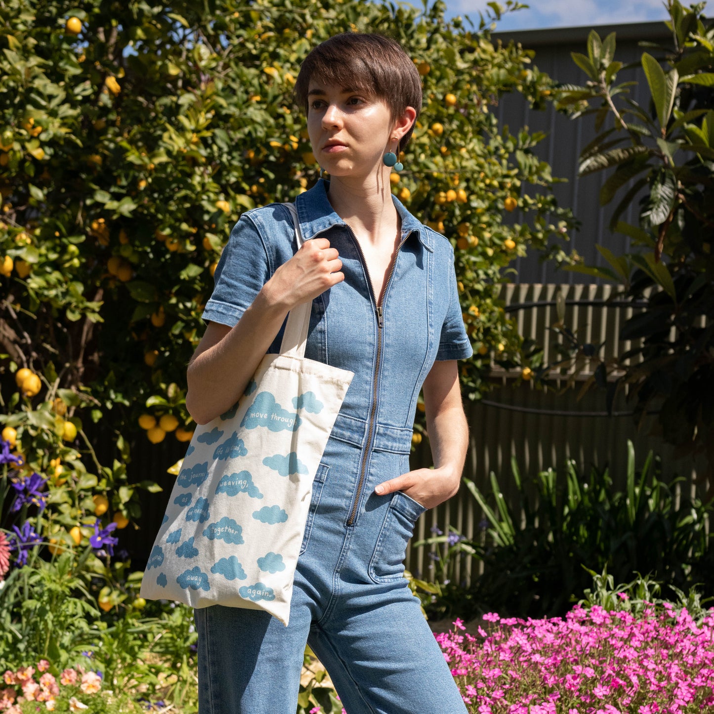 the wandering days - meander tote bag