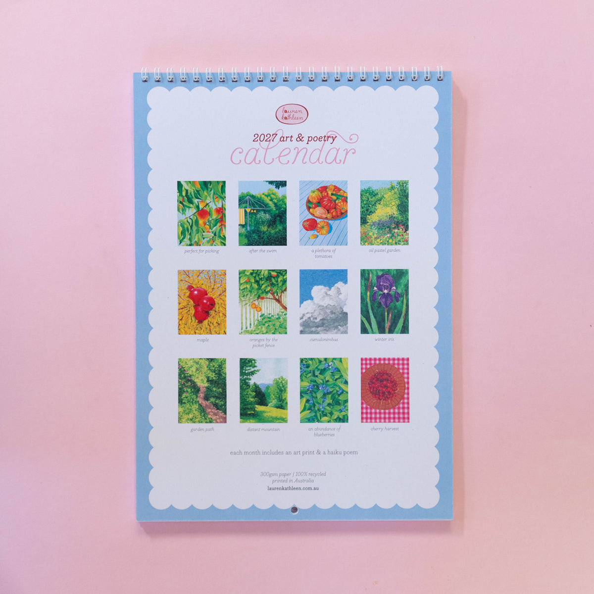 2027 Calendar - PREORDER