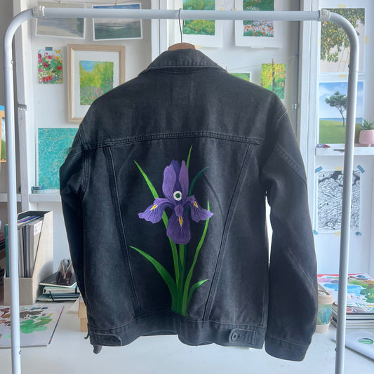 hand-painted denim jacket - eyeris