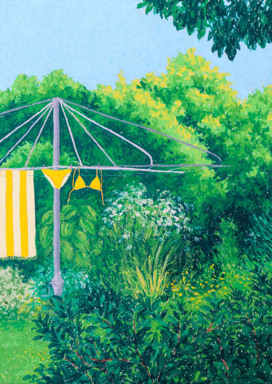 after the swim - art print