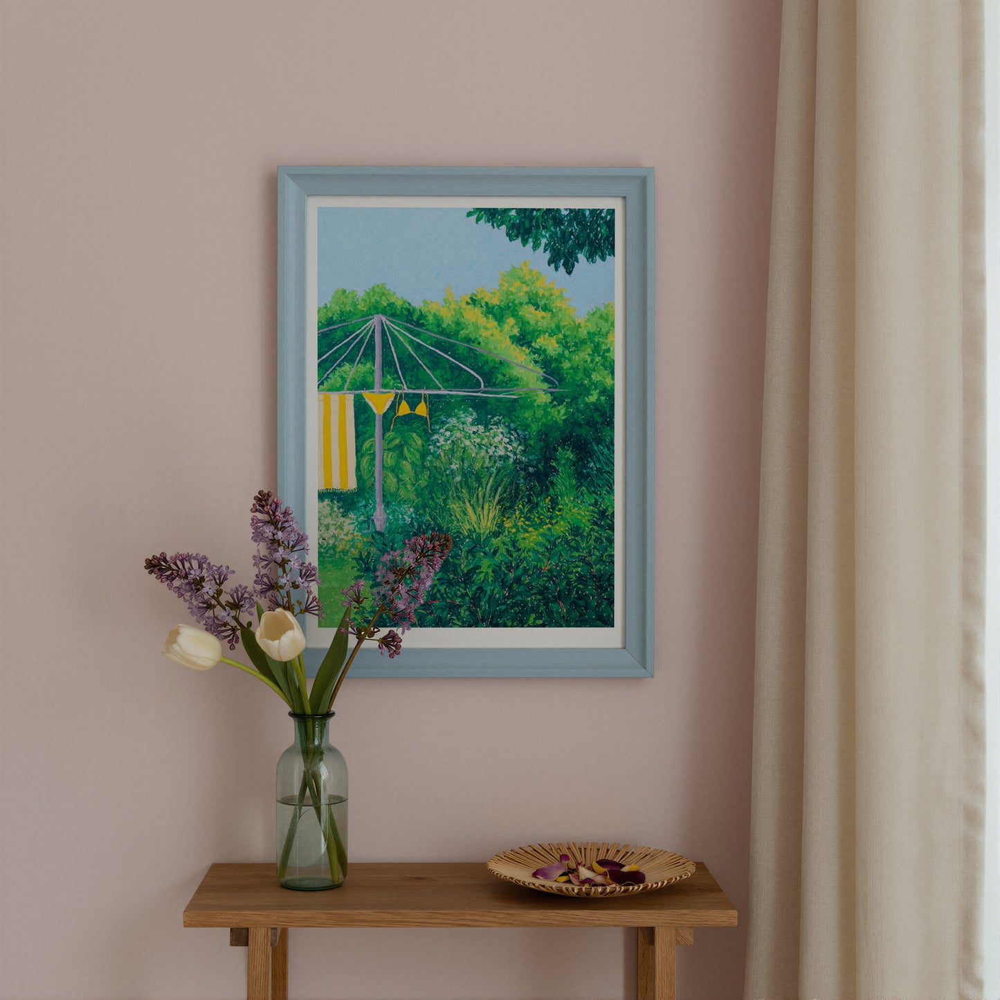 after the swim - art print