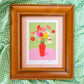 burst of colour - framed art print