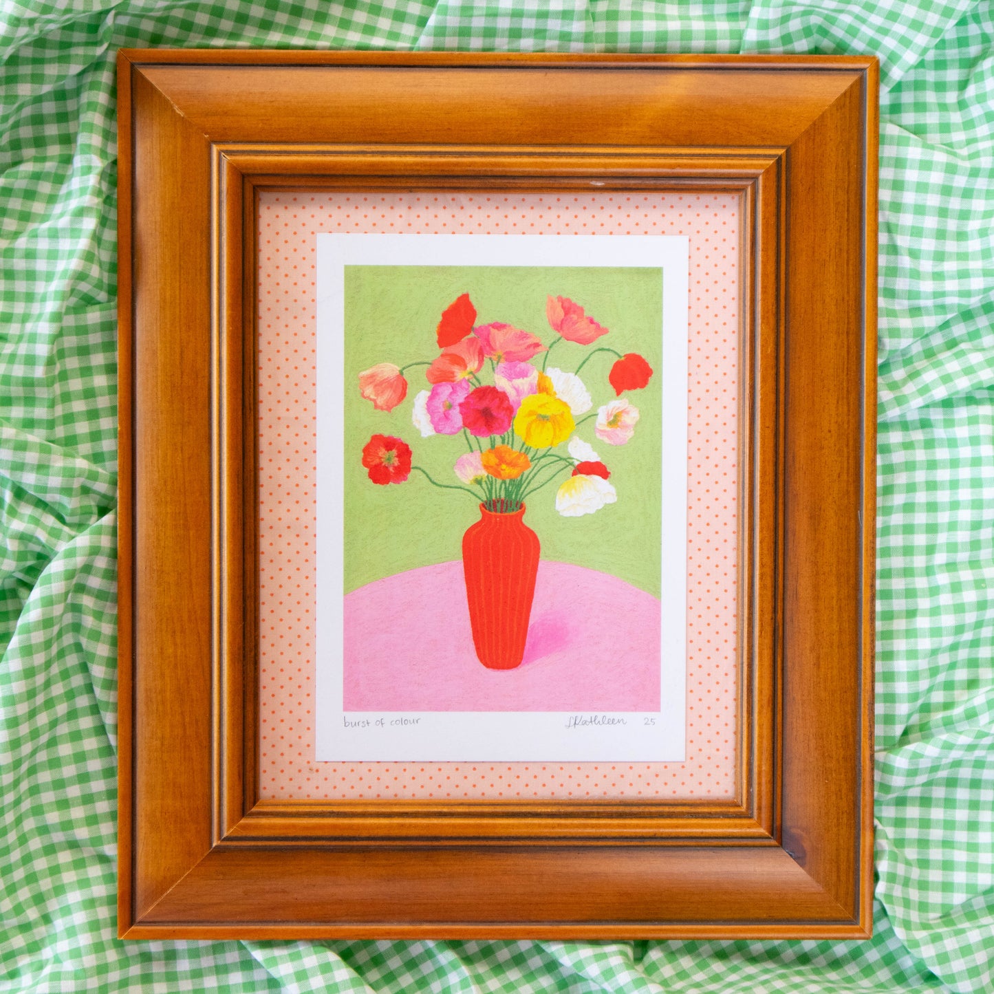 burst of colour - framed art print