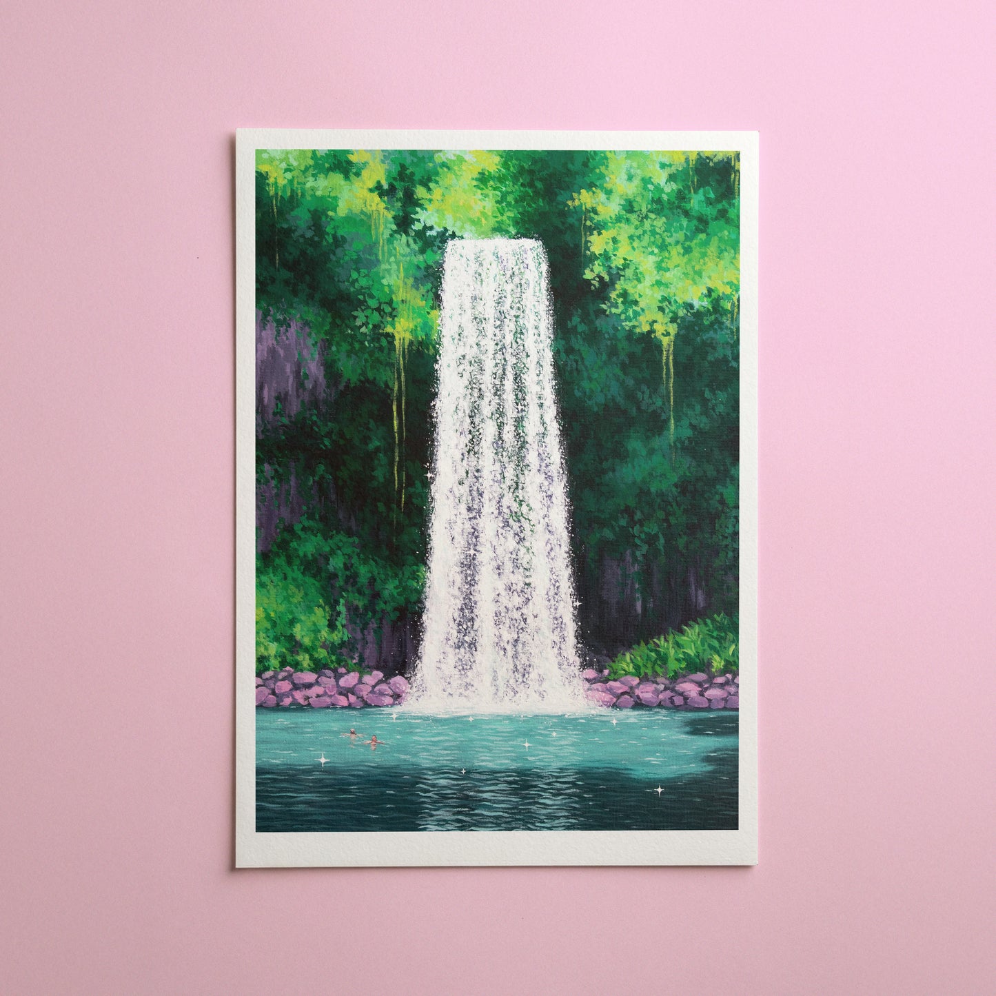beneath the falls - art print