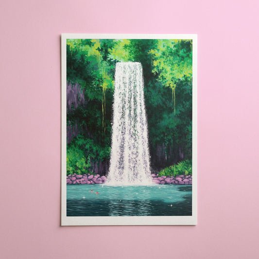 beneath the falls - art print