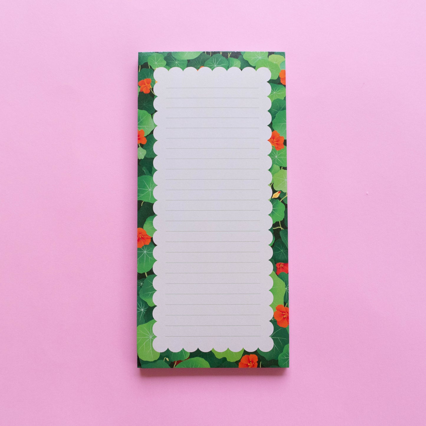 DL notepad - nasturtiums