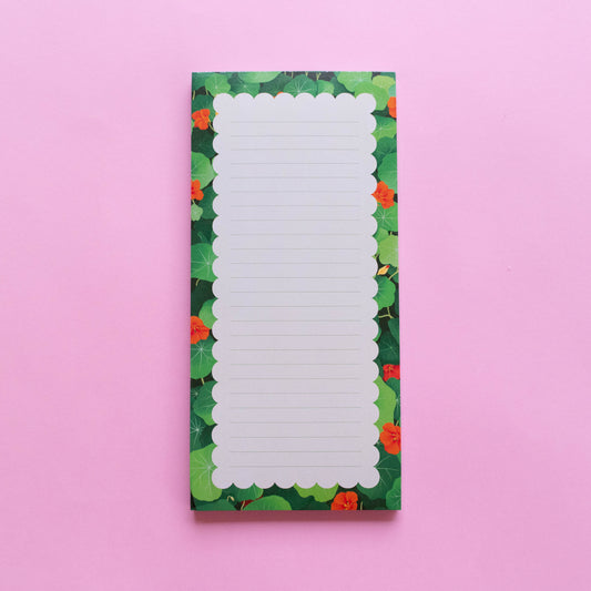 DL notepad - nasturtiums