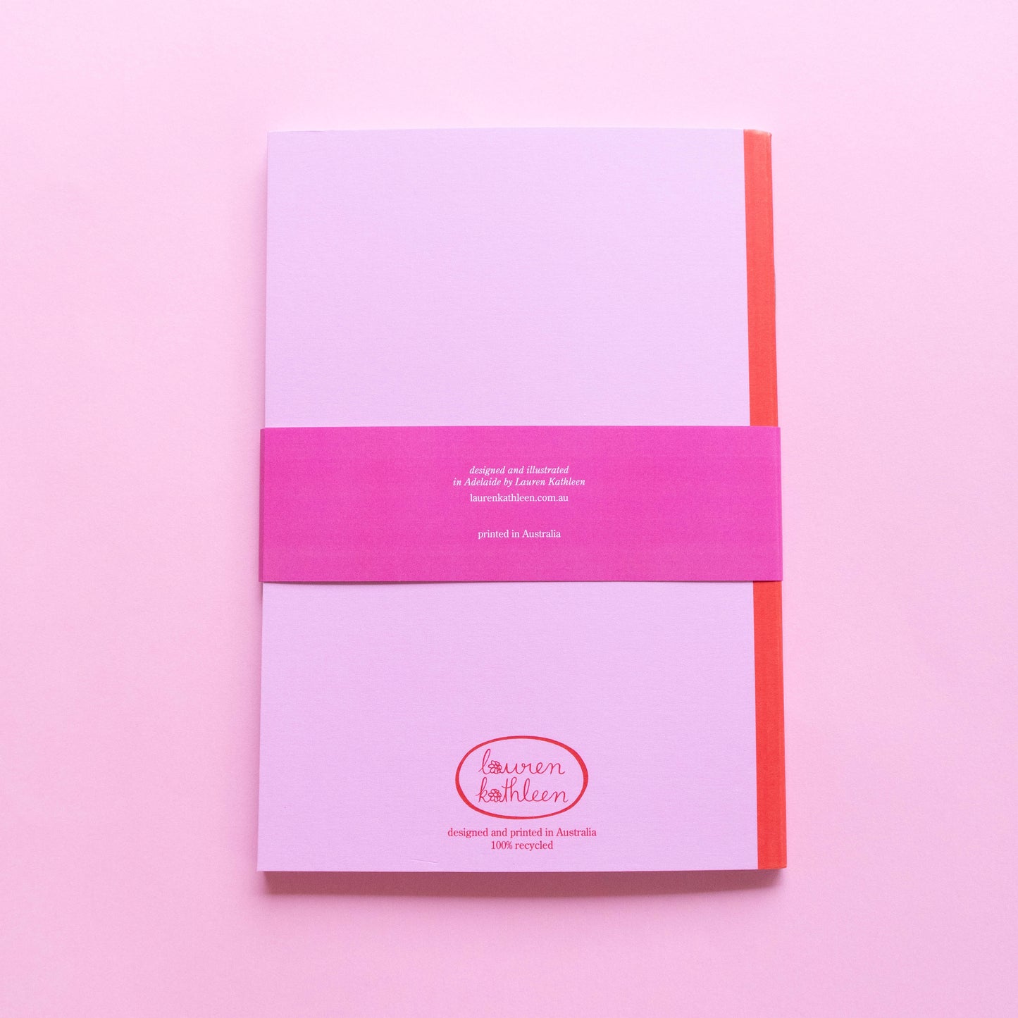 saddle bound A5 notebook - burst of colour