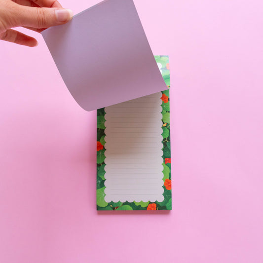 DL notepad - nasturtiums