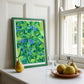 an abundance of blueberries - art print