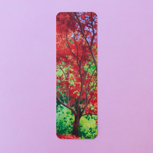 single bookmark - flaming foliage